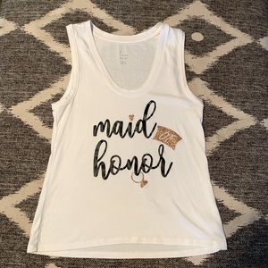 Maid of honor shirt ***is an XL but fits like a L**